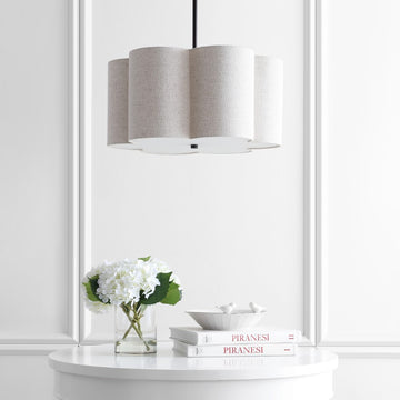 Heather 20" Adjustable Metal LED Pendant - JONATHAN Y